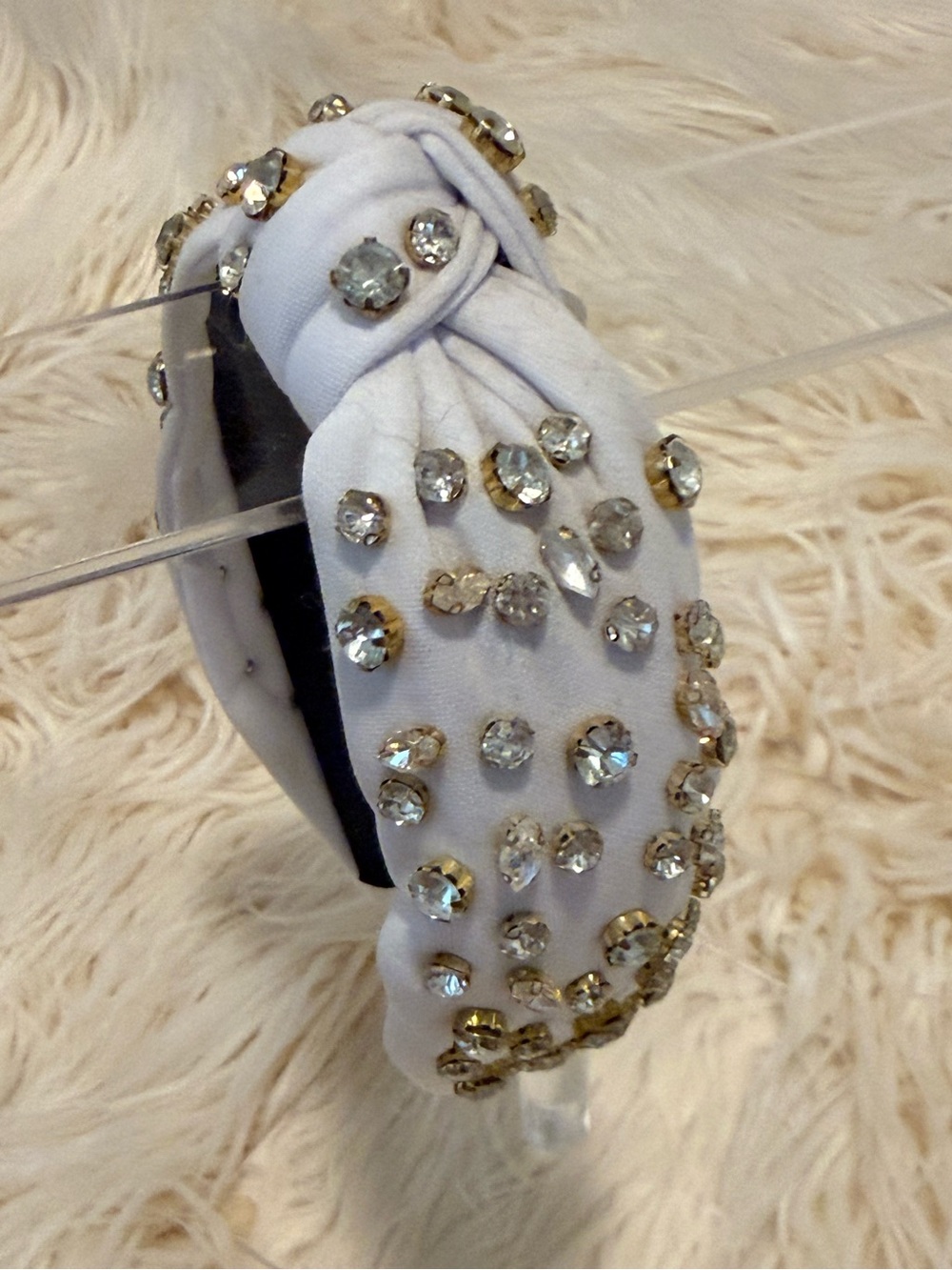 White embellished headband
